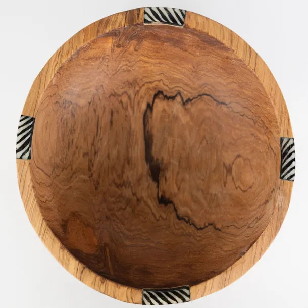 Minimalist Olive Wood Serving Bowl