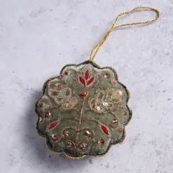 Modern Victorian Embroidered Ornament