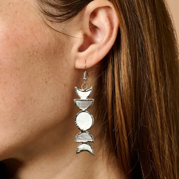 Moon Phases Capiz Earrings