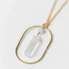 Moonstone Ellipse Necklace