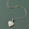 Mother of Pearl Heart Pendant Necklace