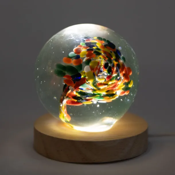 Multicolored Glass Paperweight