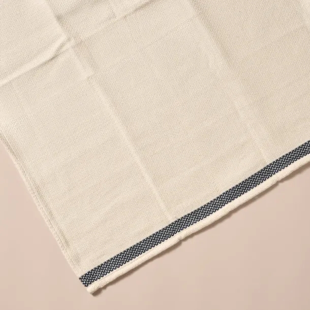 Multi-Striped Cream Black Tea Towel Set