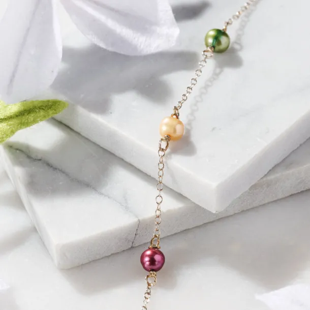 Munay Sterling Silver and Pearl Bracelet
