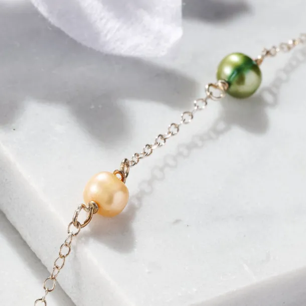 Munay Sterling Silver and Pearl Bracelet