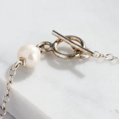 Munay Sterling Silver and Pearl Bracelet