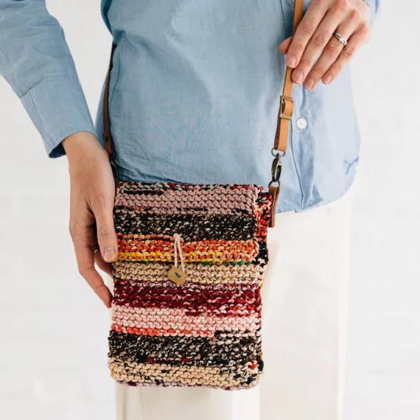 Naisha Sari Handknit Crossbody Bag