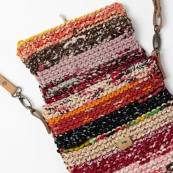 Naisha Sari Handknit Crossbody Bag
