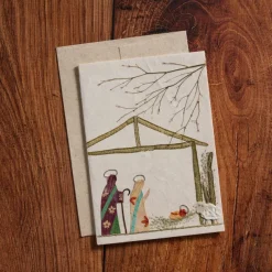 Natural Nativity Card