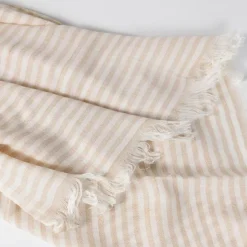 Nicely Neutral Striped Scarf