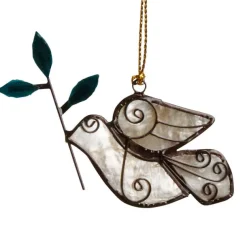 Olive Branch Dove Ornament