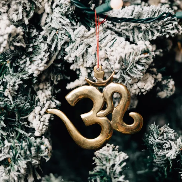 Om Brass Ornament