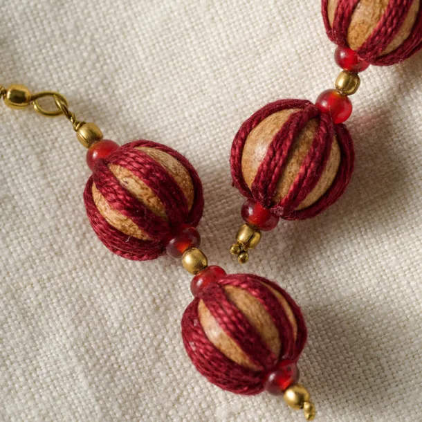 Oris Wrapped Wood Drop Earrings