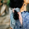 Painted Stripes Bowtie Scrunchie