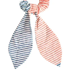 Painted Stripes Bowtie Scrunchie