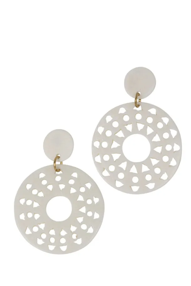 Pale Sun Drop Earrings