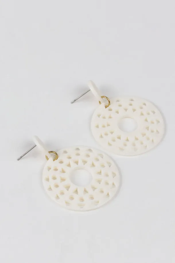 Pale Sun Drop Earrings