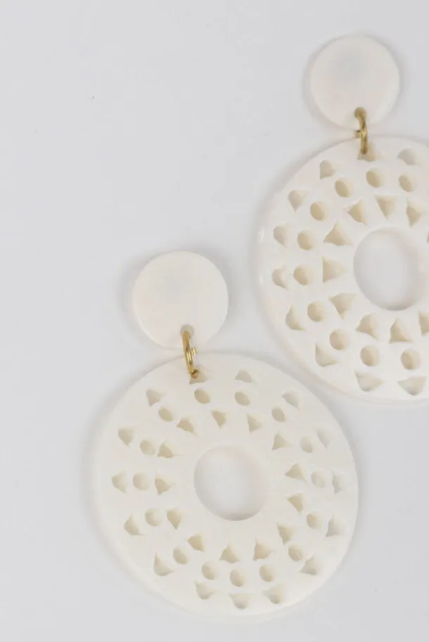 Pale Sun Drop Earrings