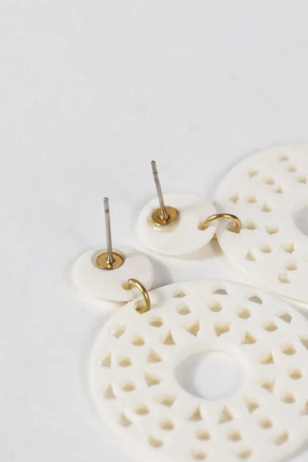Pale Sun Drop Earrings