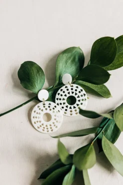 Pale Sun Drop Earrings