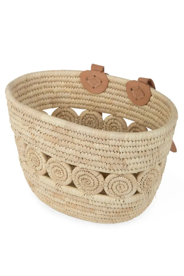 Palm Leaf Bike Basket