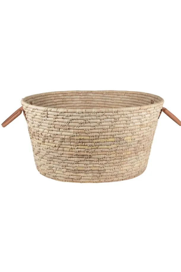Palm Leaf Laundry Basket