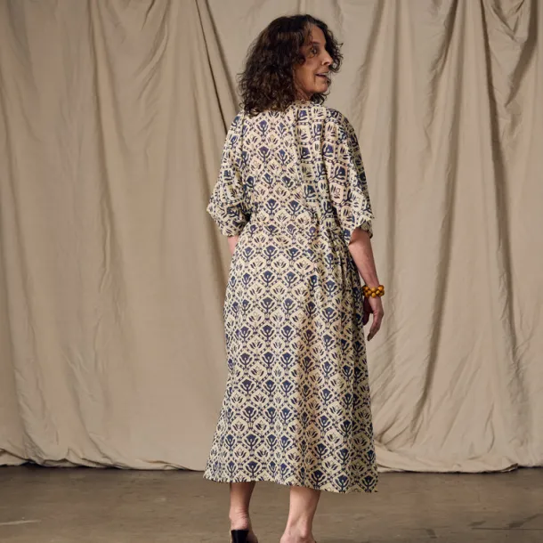Panna Full Length Block Print Kaftan