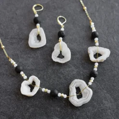 Parvati Druzy Stone Necklace