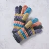 Pastel Stripes Wool Gloves