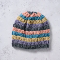 Pastel Stripes Wool Hat