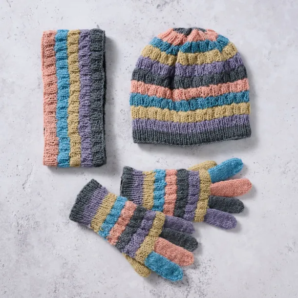 Pastel Stripes Wool Headband
