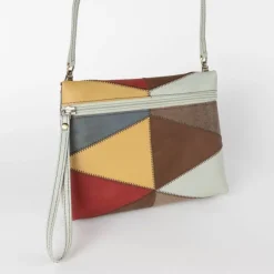 Patchwork Eco-Leather Convertible Purse