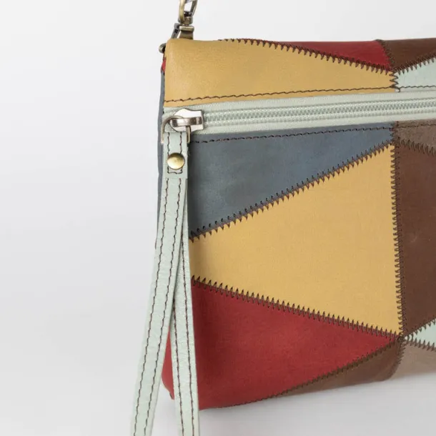 Patchwork Eco-Leather Convertible Purse