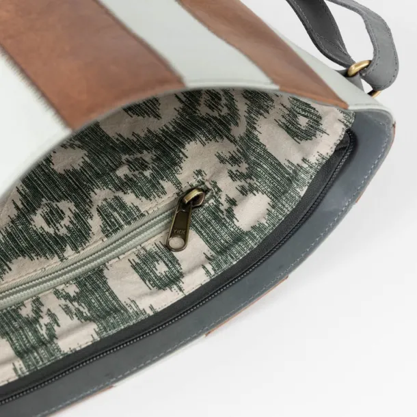 Patchwork Eco-Leather Shoulder Bag