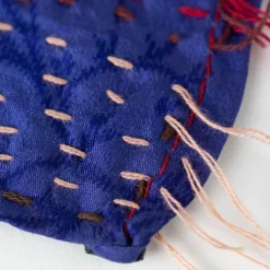 Patchwork Kantha Silk Shawl