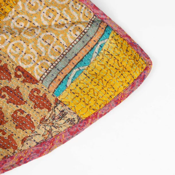 Patchwork Kantha Stitched Tree Skirt