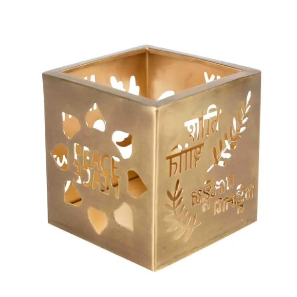 Paz World Peace Candleholder