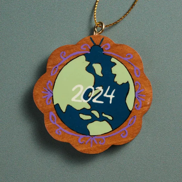 Peace On Earth Globe Ornament - Collectible 2024