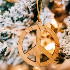 Peace Symbol Ornament