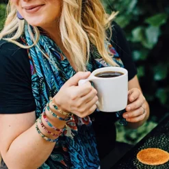 Peacock Pattern Scarf