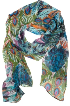 Peacock Pattern Scarf