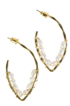 Pearl Loop Earrings