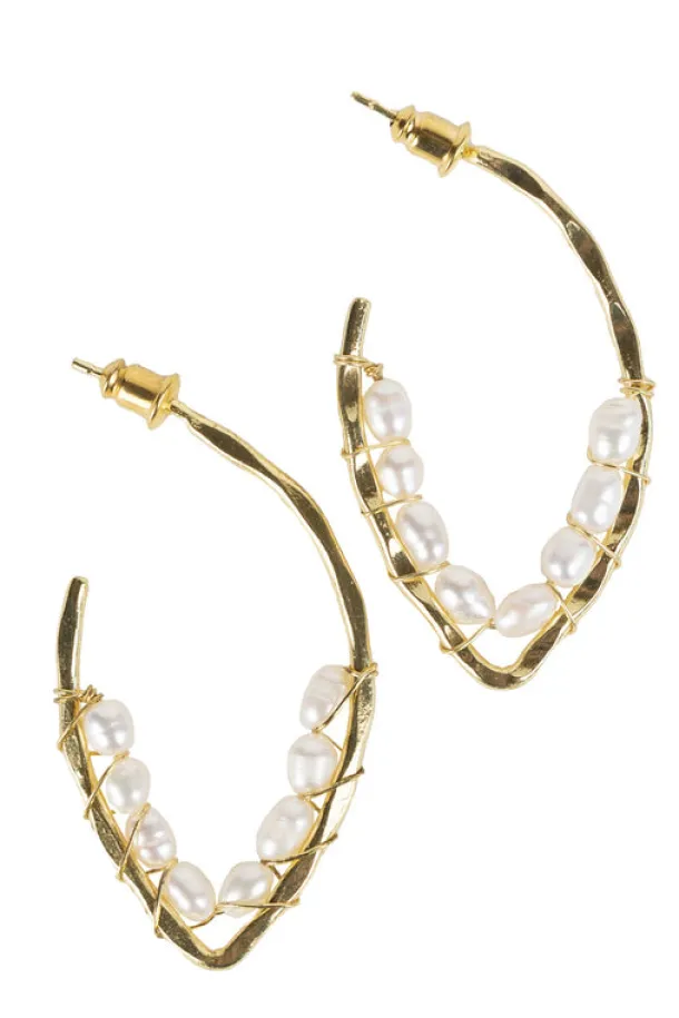 Pearl Loop Earrings