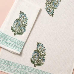 Pera Cotton Blockprint Hand Towel Set