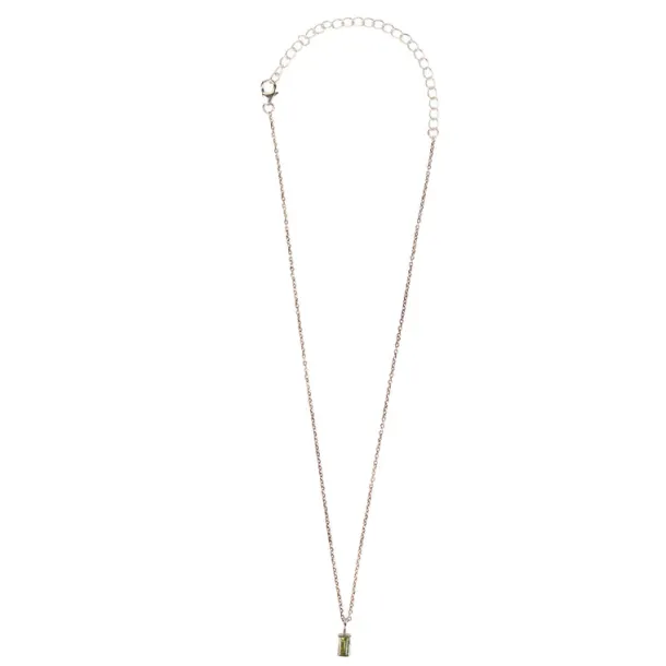 Peridot Silver Pendant Necklace