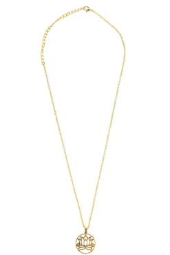 Perseverance Lotus Necklace