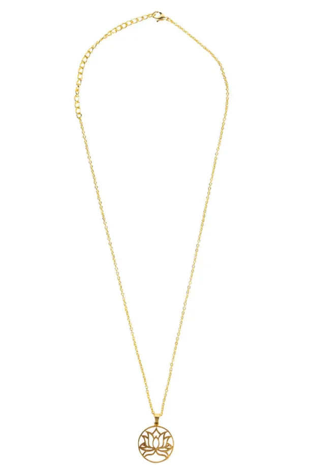 Perseverance Lotus Necklace