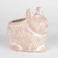 Petite Crouching Cat Planter