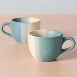 Pheeka Striped Tea Cups - Set of 2