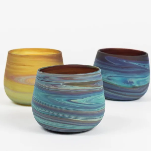 Phoenician Glass Candleholder
